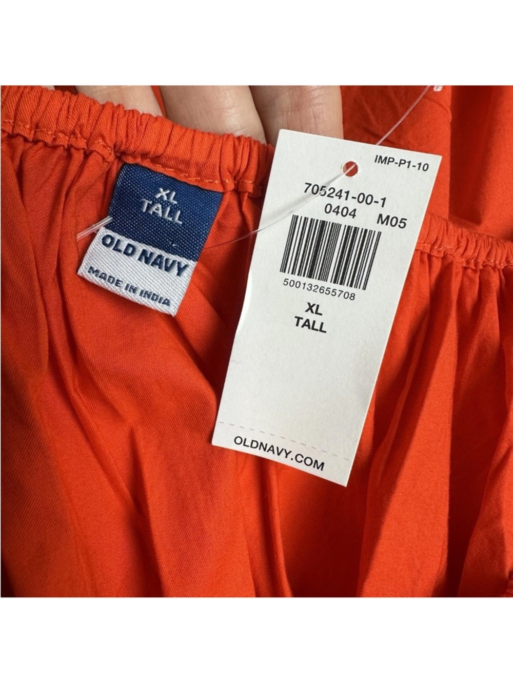 Old Navy Waist Defined Puff Sleeve Mini Dress Darling Clementine Size XL Tall - Picture 4 of 12